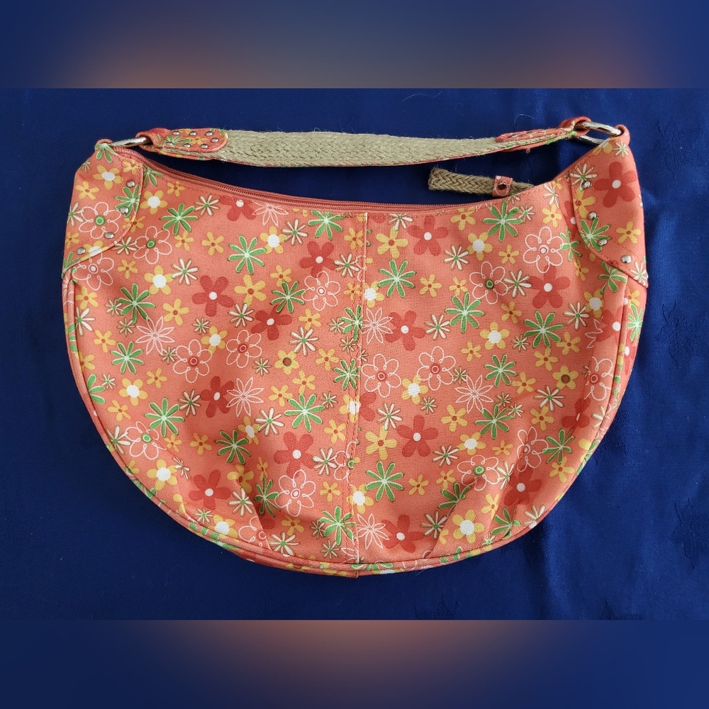Fun Floral Hobo Bag - Picture 2 of 7